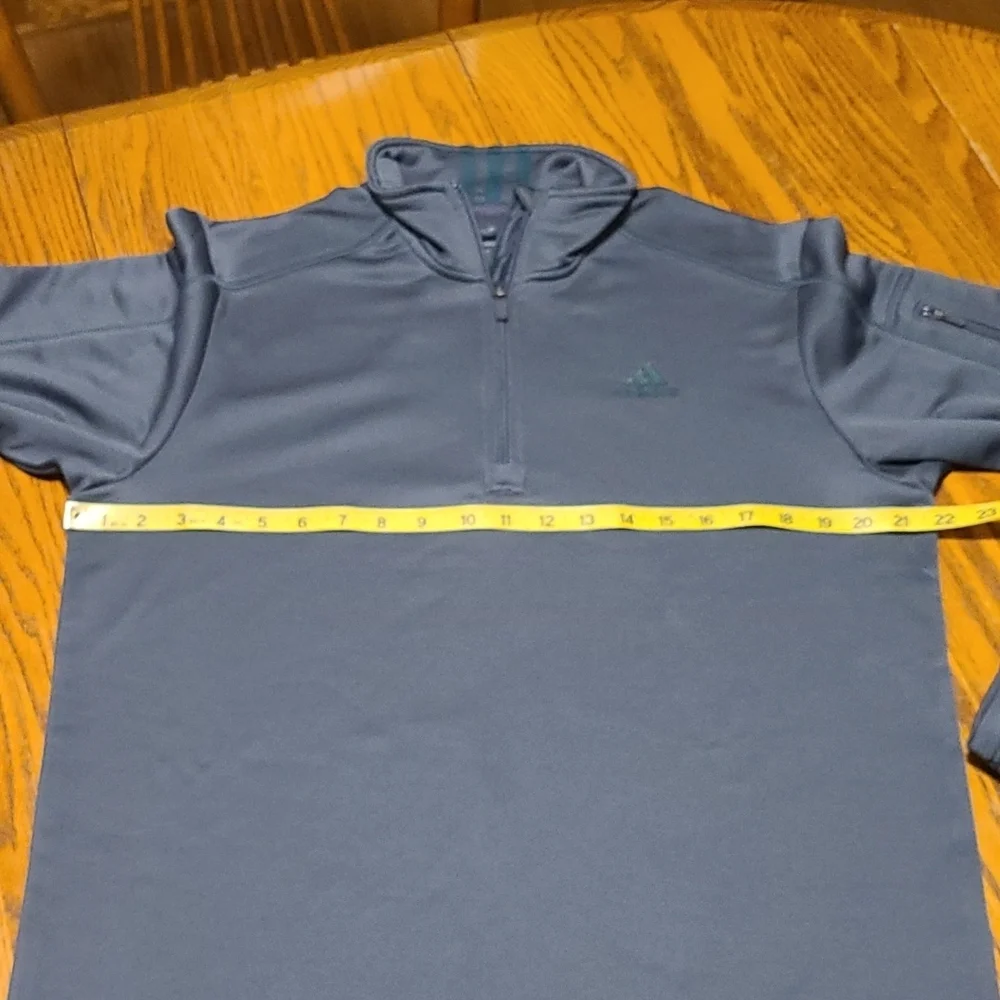 Adidas 1/4 Zip Long Sleeve Shirt - Medium